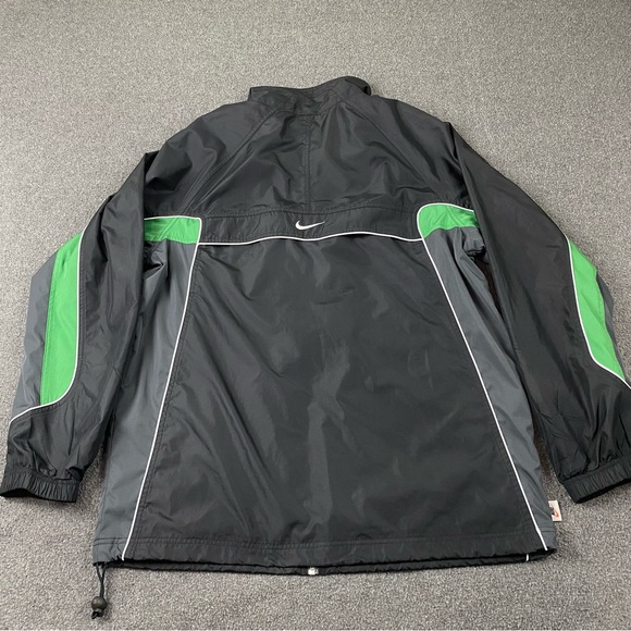 Vintage Nike Windbreaker Embroidered Swoosh Green Black Men’s Size Medium - Picture 10 of 16